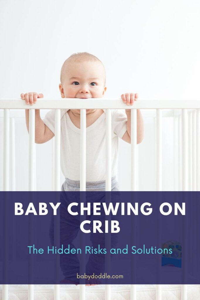 Baby Chewing on Crib 6