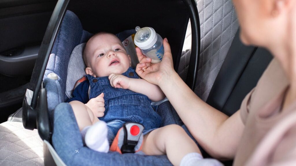 Can You Feed a Baby in a Car Seat 3