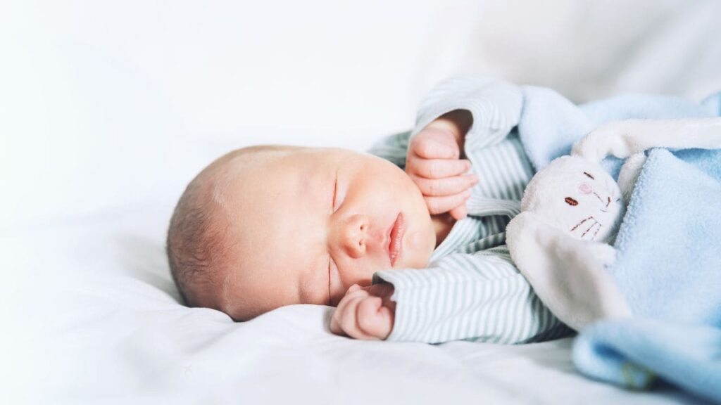Newborn Rolls to Side While Sleeping 3