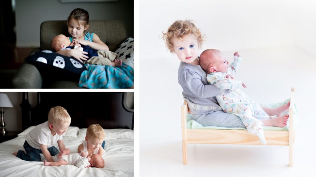 Newborn Pictures with Siblings 8