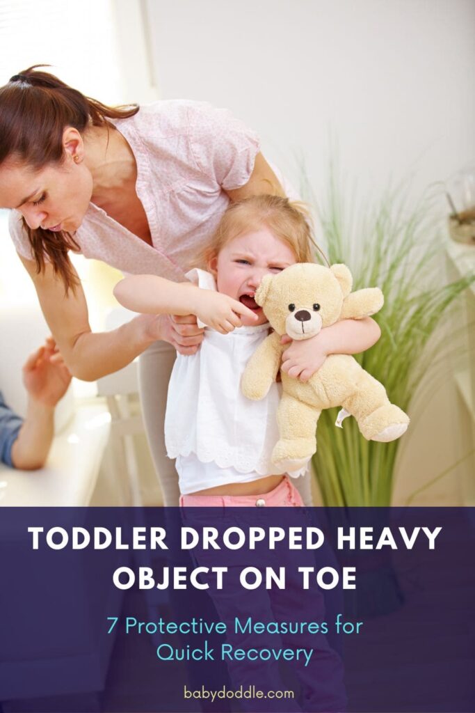 Toddler Dropped Heavy Object on Toe