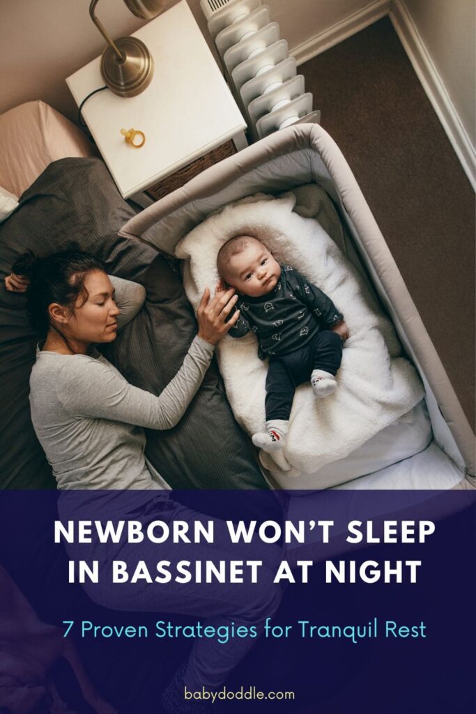 newborn won't sleep in bassinet at night 2