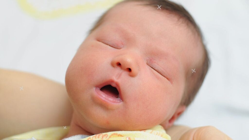 Newborn Sleeps With Mouth Open 3