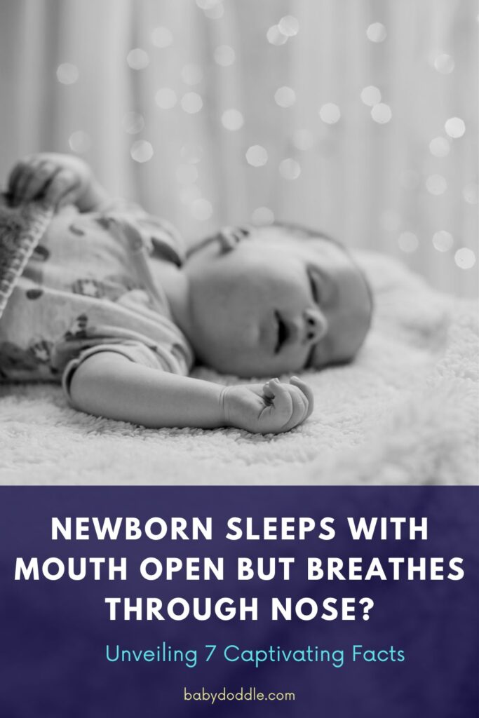 Newborn Sleeps with Mouth Open but Breathes Through Nose